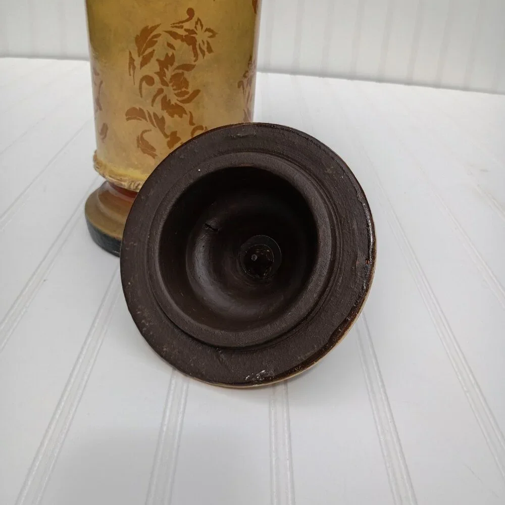 French Country Terracotta Lidded Vase 16